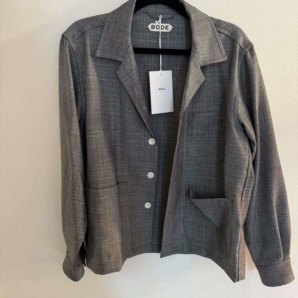 NEW | BODE Grey Shirt Jacket - Picture 8 of 13